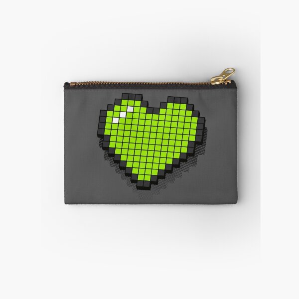 Artikelvorschau, Retro Pixel Heart - Neongrün 3D [Roufxis-Rb] entworfen und verkauft von RoufXis.