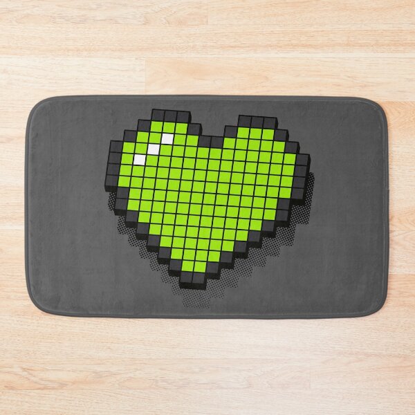 Item preview, Retro Pixel Heart - Neon Green 3D [Roufxis-Rb] designed and sold by RoufXis.
