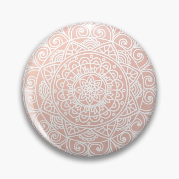 Item preview, White Mandala on Rose Gold designed and sold by Julie Erin Designs.