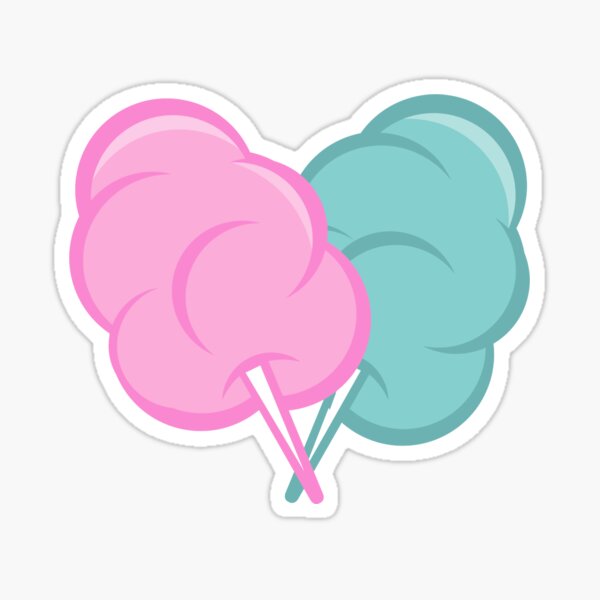 Cotton Candy Sticker for Sale by Peter Vance