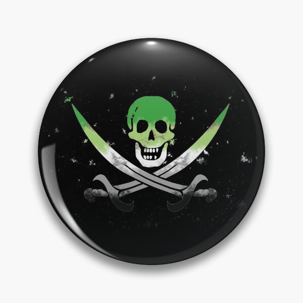 Item preview, Aromantic Pirate Flag designed and sold by Emrysartistry.