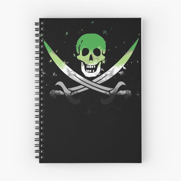 Item preview, Aromantic Pirate Flag designed and sold by Emrysartistry.