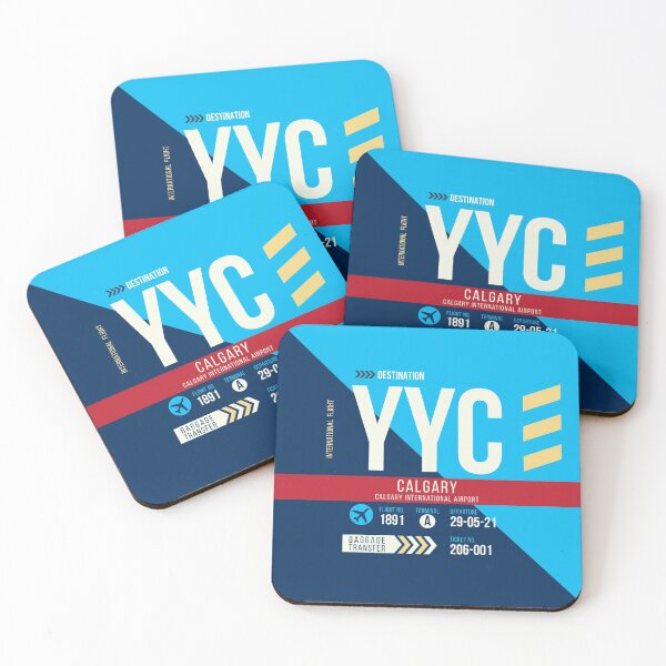 Item preview, Calgary (YYC) Airport Code Baggage Tag designed and sold by SLAG-Creative.