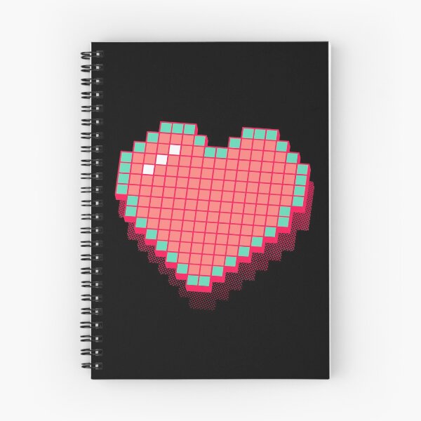Artikelvorschau, Retro-Pixel-Herz - Rosa 3D [Roufxis-Rb] entworfen und verkauft von RoufXis.
