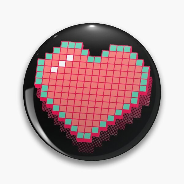 Item preview, Retro Pixel Heart - Pink 3D [Roufxis-Rb] designed and sold by RoufXis.