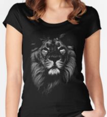 Löwe, indischer Löwe Tailliertes Rundhals-Shirt