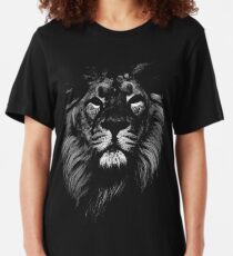 lion, indian lion Slim Fit T-Shirt