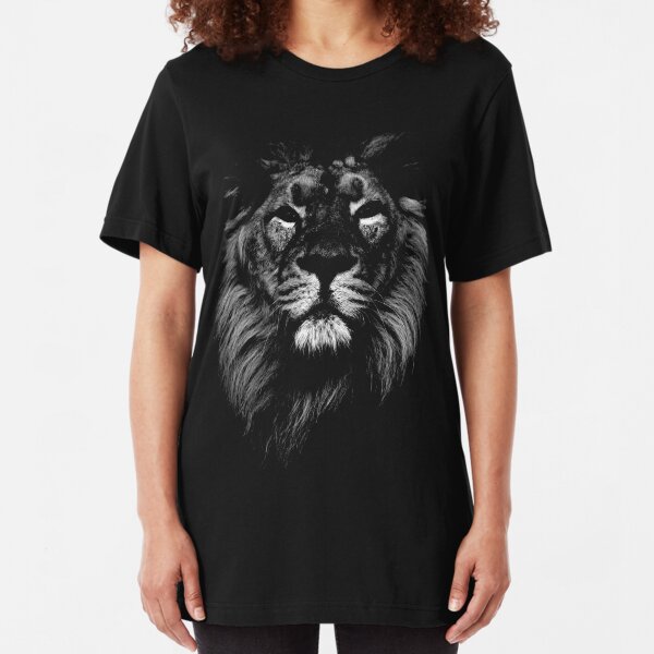 lion, indian lion Slim Fit T-Shirt