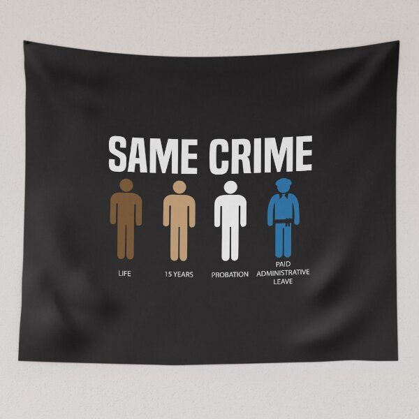 Item preview, Same Crime More Time Stop Police Brutality, Awareness, Social Inequality, Institutional Racism, Protest, Activist  designed and sold by Ristinga.
