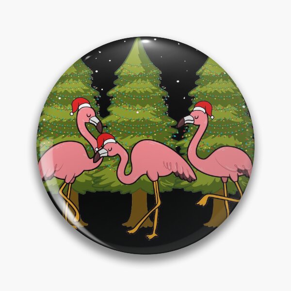 Item preview, Deck The Palms Tropical Flamingos Christmas Palm Tree Gift designed and sold by MakeGoodChoices.