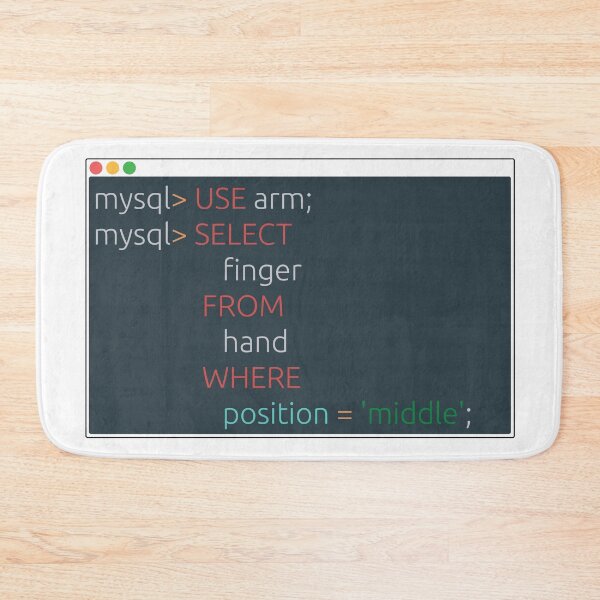 Item preview, MySQL Middle Finger designed and sold by albercuba.