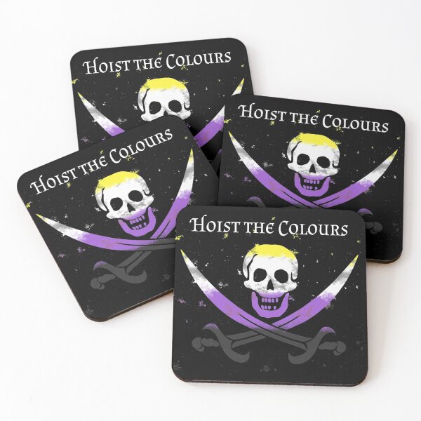 Item preview, Nonbinary Pirate Flag - Hoist The Colours designed and sold by Emrysartistry.