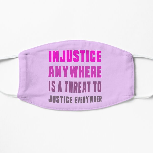 martin luther king jr direct quotes, education equality, martin luther king jr justice quotes Flat Mask