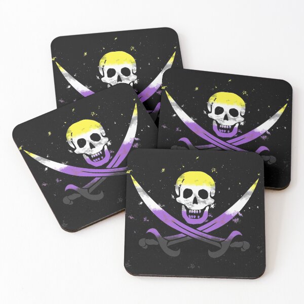 Item preview, Nonbinary Pirate Flag designed and sold by Emrysartistry.