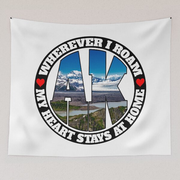 Item preview, Heart Stays Home - Alaska designed and sold by DonDota.