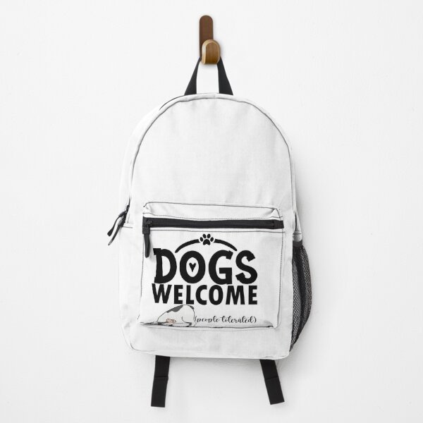 Item preview, dogs welcome people tolerated gift for dogs owners parents designed and sold by 0umStore.