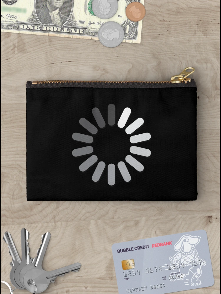 Thumbnail 3 of 4, Zipper Pouch, Loading Spinner [Roufxis-Rb] designed and sold by RoufXis.