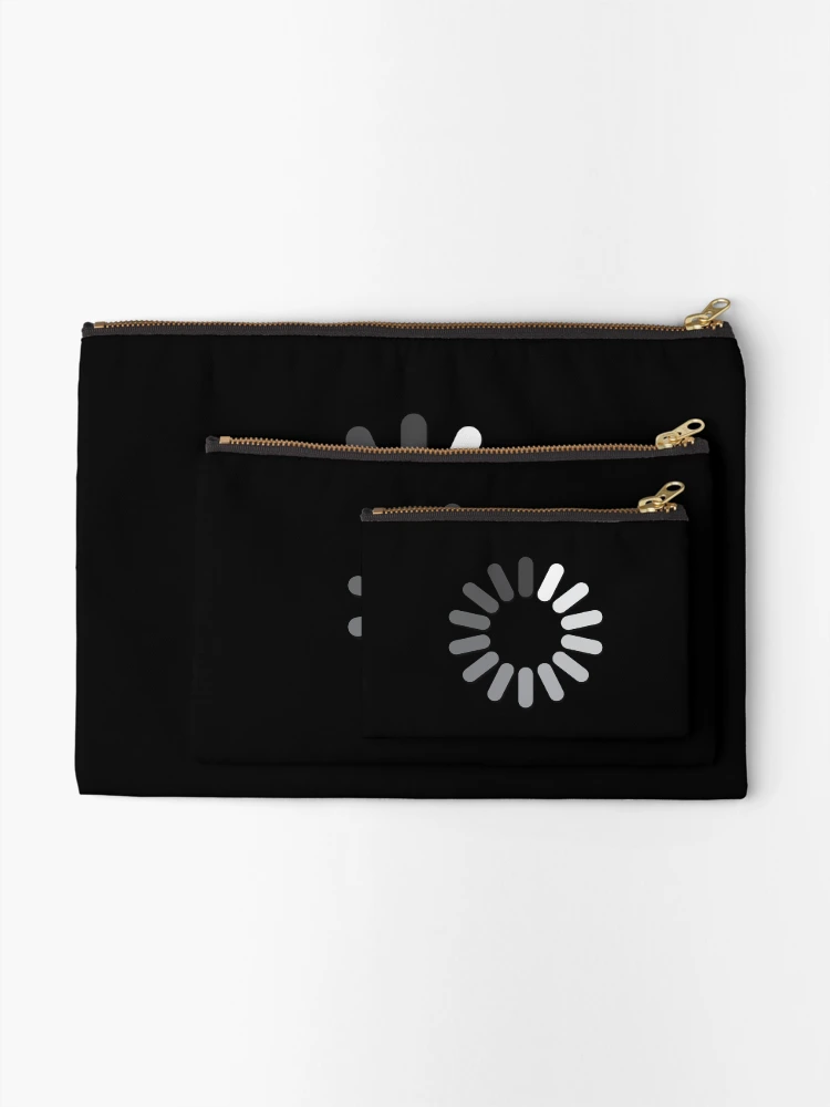 Thumbnail 2 of 4, Zipper Pouch, Loading Spinner [Roufxis-Rb] designed and sold by RoufXis.