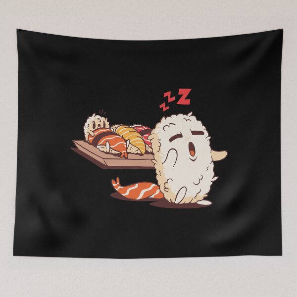 Item preview, Cute Sushi Sleepwalking designed and sold by OnepixArt.