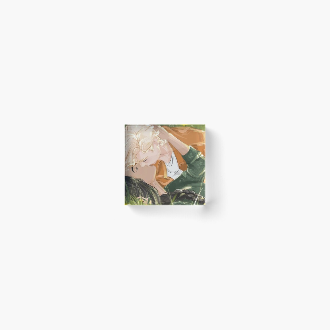 Dandelion field Acrylic Block