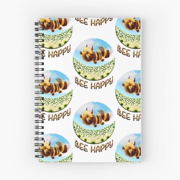 Item preview, Small Chatbeille in a field of wild flowers - BEE HAPPY designed and sold by Elodie-Uft.