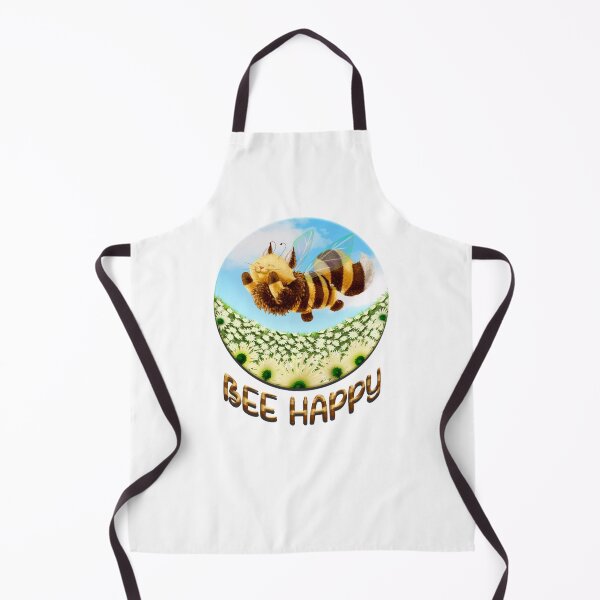 Item preview, Small Chatbeille in a field of wild flowers - BEE HAPPY designed and sold by Elodie-Uft.