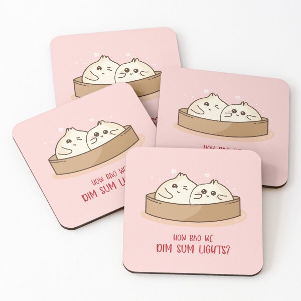 Item preview, How Bao Dim Sum Lights Asian Food Pun, Love Cute Kawaii Valentines Gift for her, for him, Anniversary designed and sold by ruepix.
