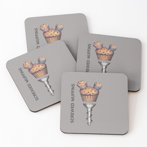 Item preview, SCREWED MUFFINS by FrankenDuo rakaia grey designed and sold by FrankenDuo.