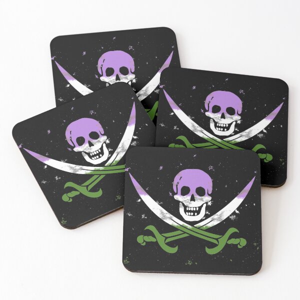 Item preview, Genderqueer Pirate Flag designed and sold by Emrysartistry.