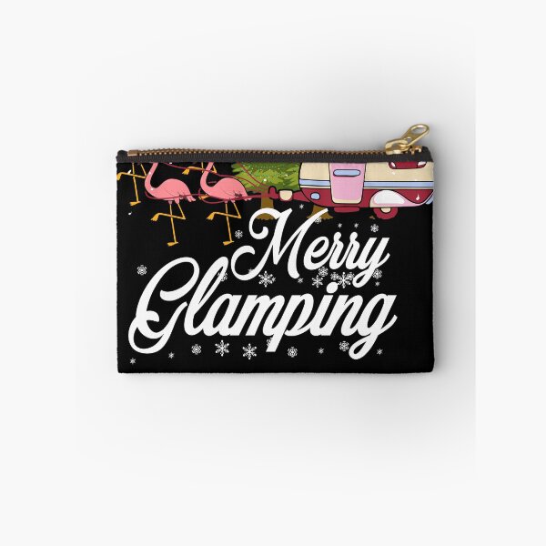 Item preview, Merry Glamping Pink Flamingo Birds Christmas Camper Gift  designed and sold by MakeGoodChoices.