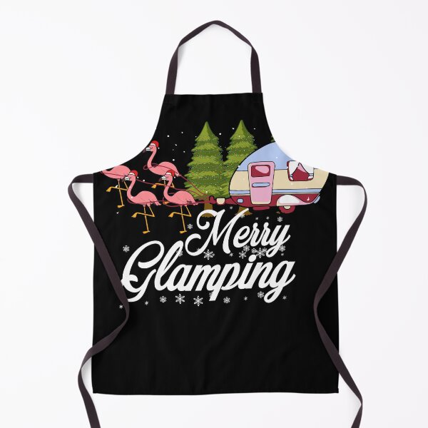 Item preview, Merry Glamping Pink Flamingo Birds Christmas Camper Gift designed and sold by MakeGoodChoices.
