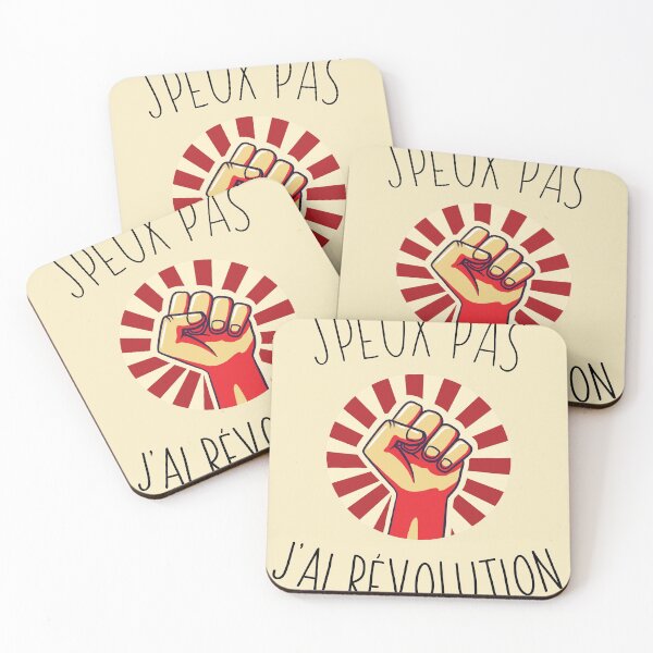Aperçu de l'œuvre J'peux pas, j'ai révolution idée cadeau anniversaire créée et vendue par Print  Androïde.