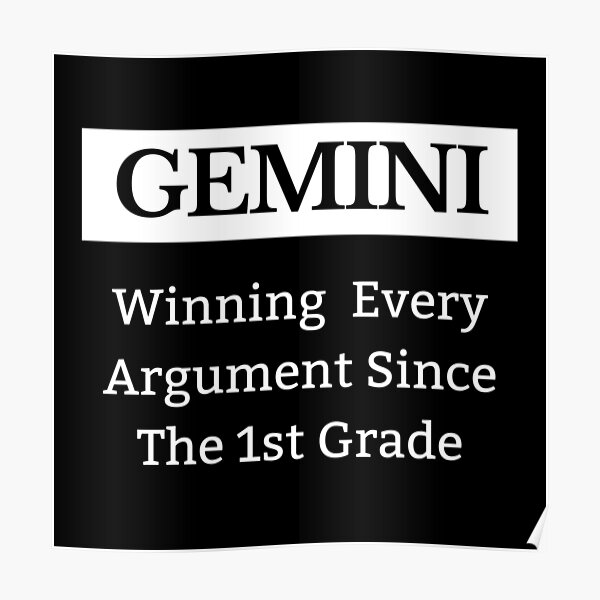 Funny For Gemini Posters Redbubble