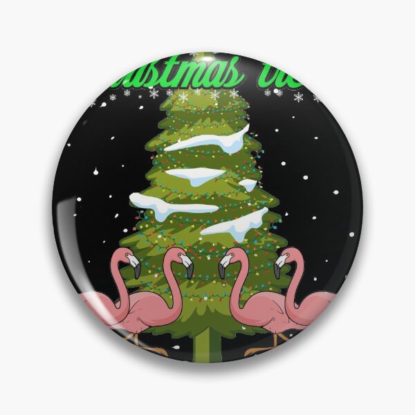 Item preview, Flockin' Around The Christmas Tree Pink Flamingo Xmas Gift designed and sold by MakeGoodChoices.