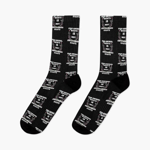 Item preview, Pro Animal Rights Is Not Anti Human Rights designed and sold by mustardblack.