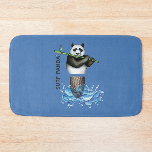 Item preview, SURF PANDA by FrankenDuo azure blue designed and sold by FrankenDuo.