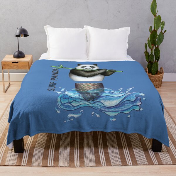 Item preview, SURF PANDA by FrankenDuo azure blue designed and sold by FrankenDuo.