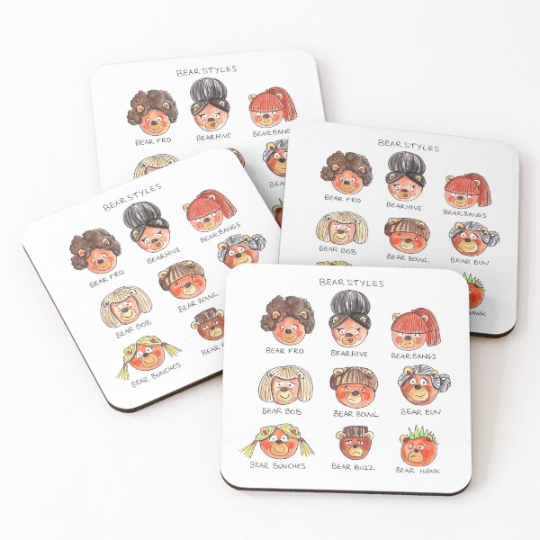Item preview, Bear Hairstyles: daily doodle design  designed and sold by Hannah's  Doodles.