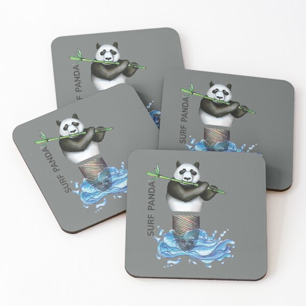 Item preview, SURF PANDA by FrankenDuo trojan grey designed and sold by FrankenDuo.
