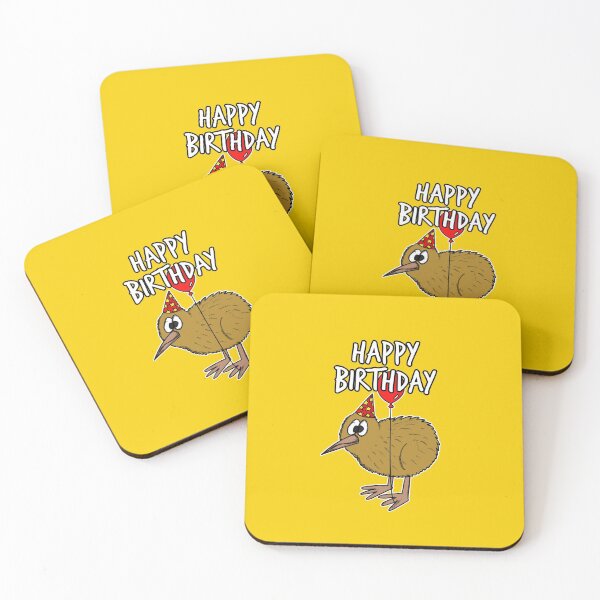 Item preview, Happy Birthday Doodle Kiwi New Zealand Bird designed and sold by doodlerob.