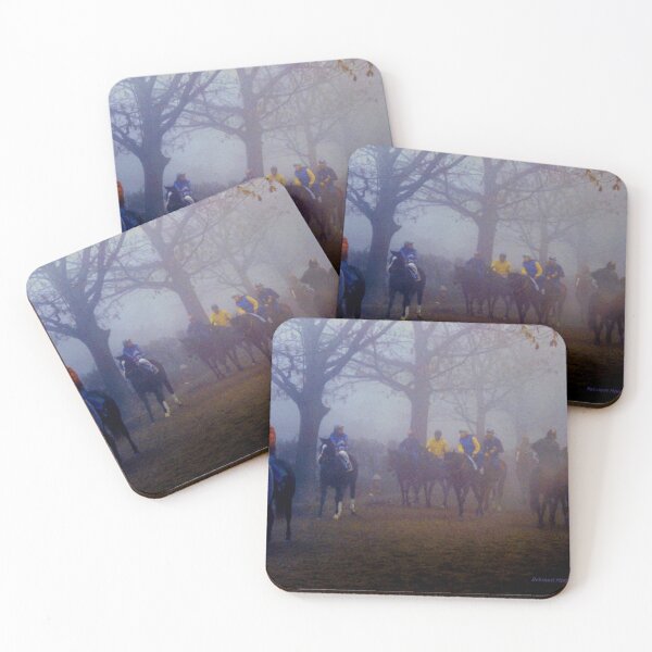 Item preview, BELMONT HORSE PATH FOG C2021 Steve Yellowbear Fine Art designed and sold by SteveYellowbear.