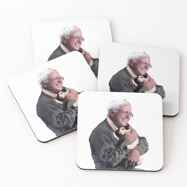 Item preview, Bernie Sanders Funny Cat Cute designed and sold by stickertopic.