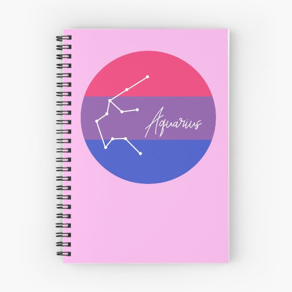 Item preview, Aquarius Zodiac Sign With Bi Pride Colours designed and sold by tinyteacups.