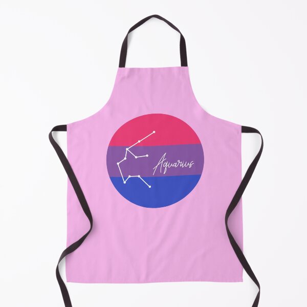Item preview, Aquarius Zodiac Sign With Bi Pride Colours designed and sold by tinyteacups.