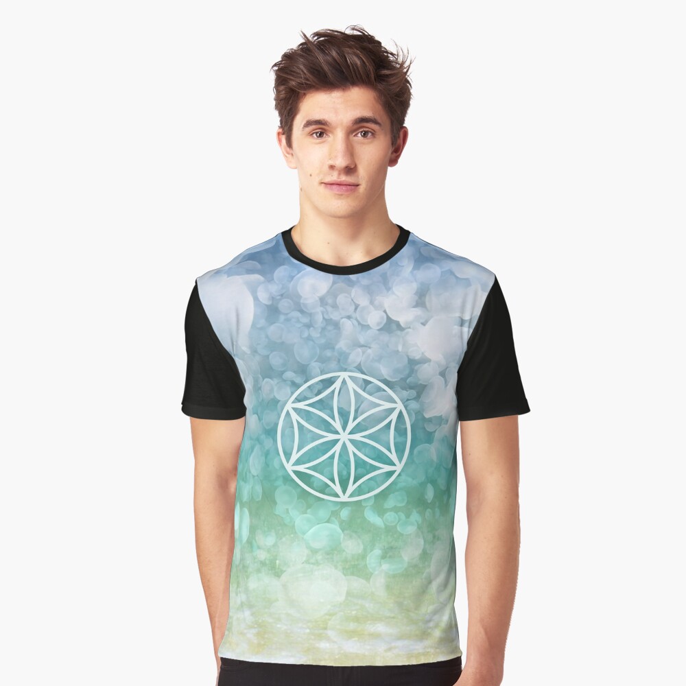 Beautiful Sacred Beach Water Graphic T-Shirt