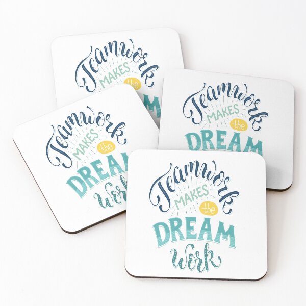 Item preview, Teamwork Makes The Dream Work Inspirational Quotes designed and sold by ProjectX23.