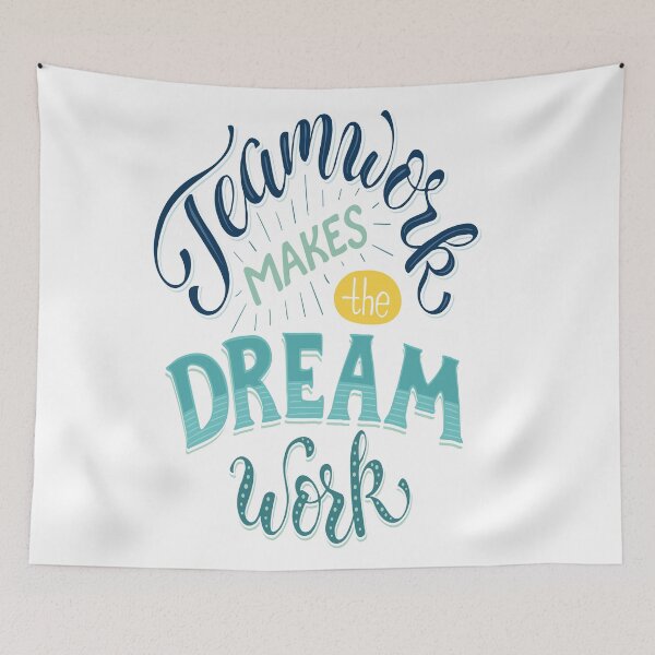 Item preview, Teamwork Makes The Dream Work Inspirational Quotes designed and sold by ProjectX23.
