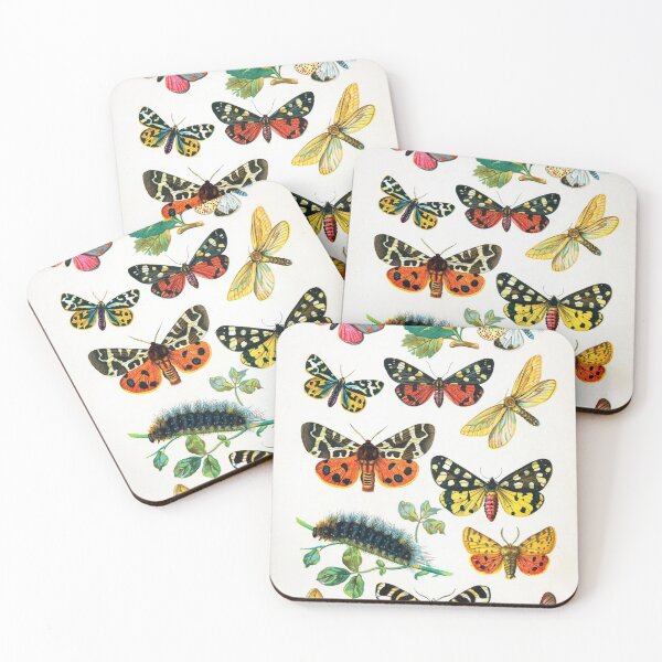 Item preview, Butterflies, Moths, Caterpillar, Antique Natural History Illustration designed and sold by Glimmersmith.