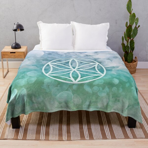 Beautiful Sacred Beach Water Throw Blanket