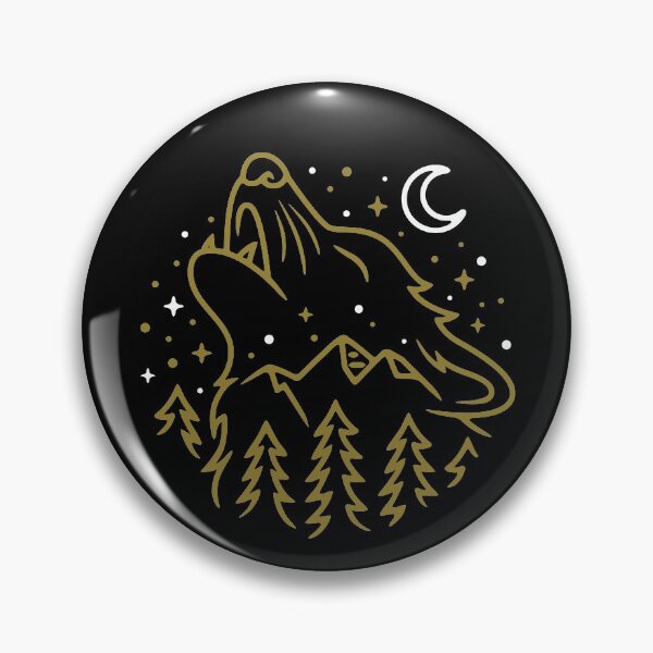Item preview, Serene Mountain Wolf Howling at the Stars designed and sold by aMortalArtist.